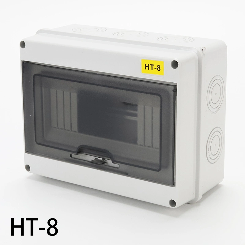Ht-12 IP65 Outdoor Waterproof 12 Way Electrical Power Plastic Distribution Box