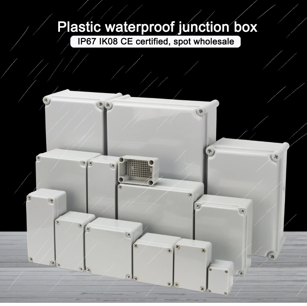 Outdoor Waterproof Junction Box IP67 110*80*45mm ABS Plastic Factory Direct Sales
