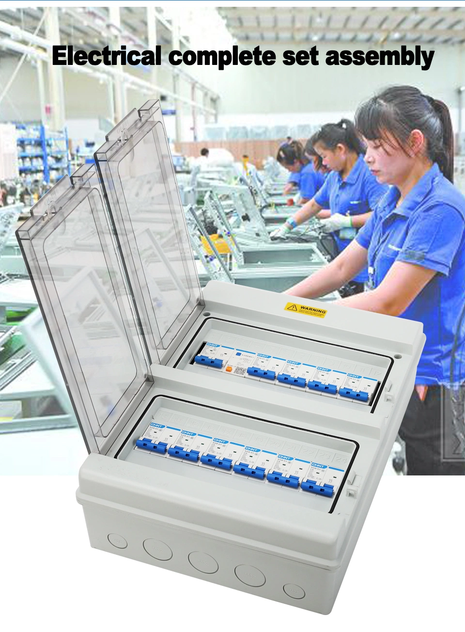 At4way Plastic Distribution Box IP67 Outdoor Waterproof Photovoltaic Wiring PC Fire Protection