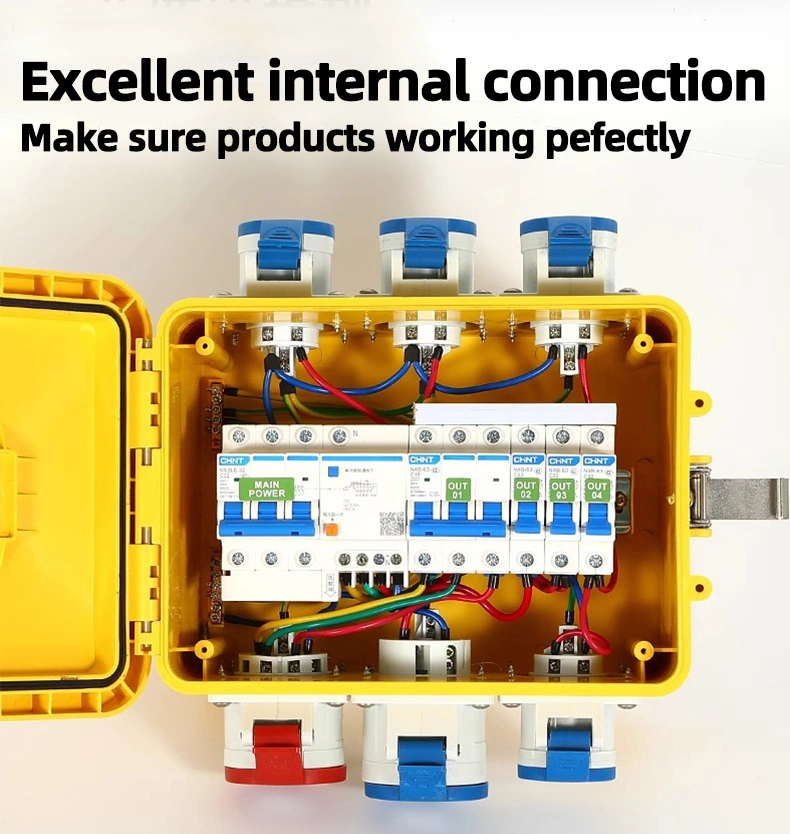Mobile Industrial Electric Outlet Socket Emergency Power Stage Distribution Box