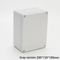 ABS Plastic Waterproof Junction Box 200*150*100mm IP67 Light Gray Plastic Screws 7.9*5.9*3.9inch Customizable