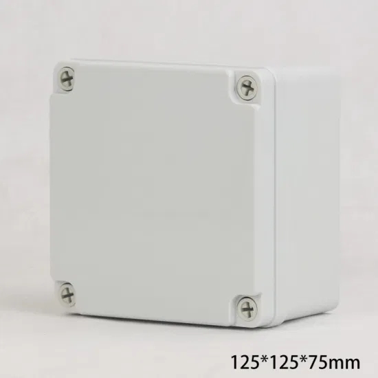 Outdoor Waterproof Case Enclosure Plastic Box Electronic Project Case Waterproof Junction Box for Electronics 125*125*75mm