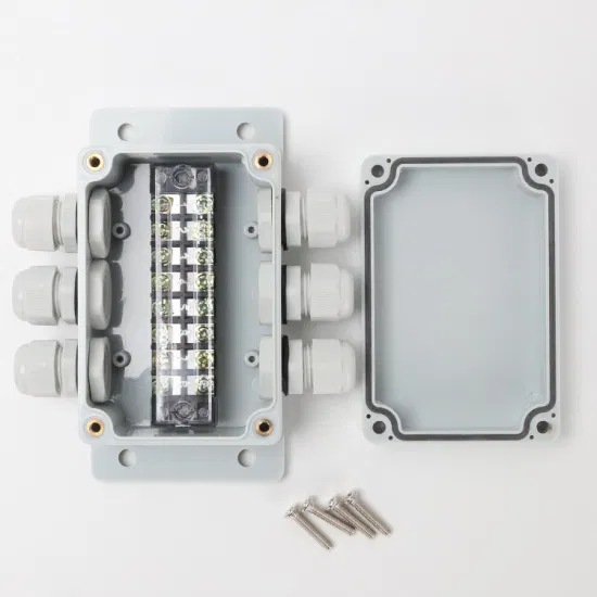 Three in and Three out 100*68*50mm 15A 8way Built-in Terminal Blocks Outdoor Waterproof Junction Box