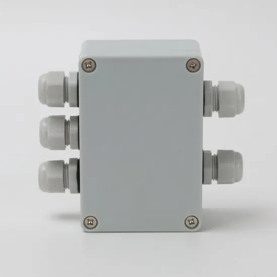 Two in and Three out 3.9*2.7*2inch Outdoor Power Supply Wire Distribution Box ABS Plastic Material Gray