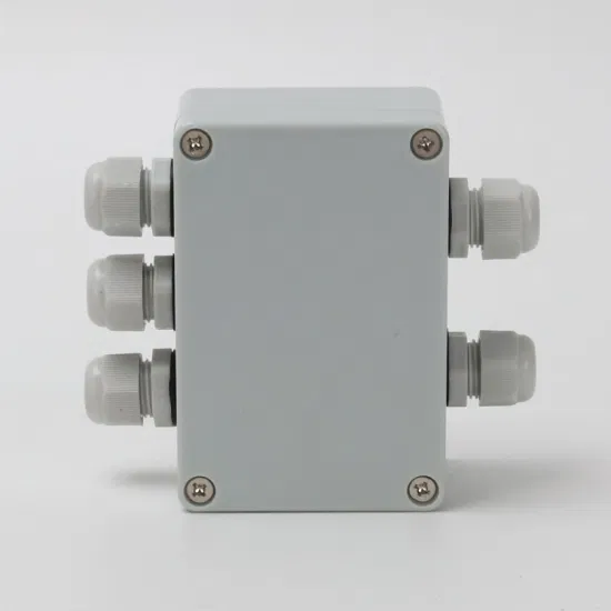 Two in and Three out 3.9*2.7*2inch Outdoor Power Supply Wire Distribution Box ABS Plastic Material Gray