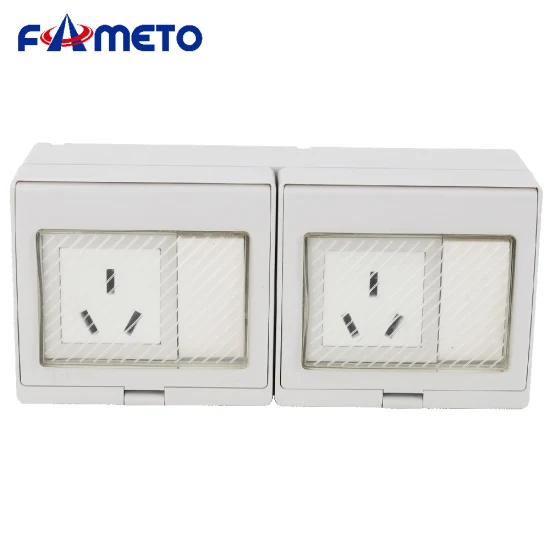 Outdoor Waterproof Socket Switch Combination Australian Standard 16A Three-Hole