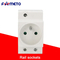 French Style 10-16A 35mm Rail Mount Socket