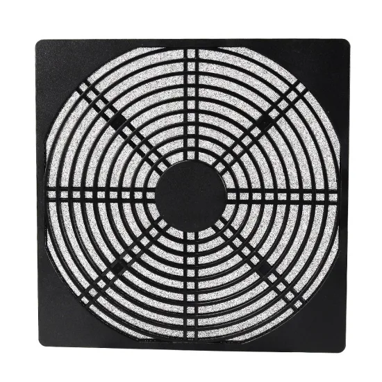Fan Guard 200mm*200mm ABS Plastic Black Dust Filter