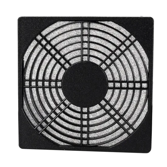 Axial Fan Protective Cover ABS Plastic Black 80mm*80mm Particle Filter