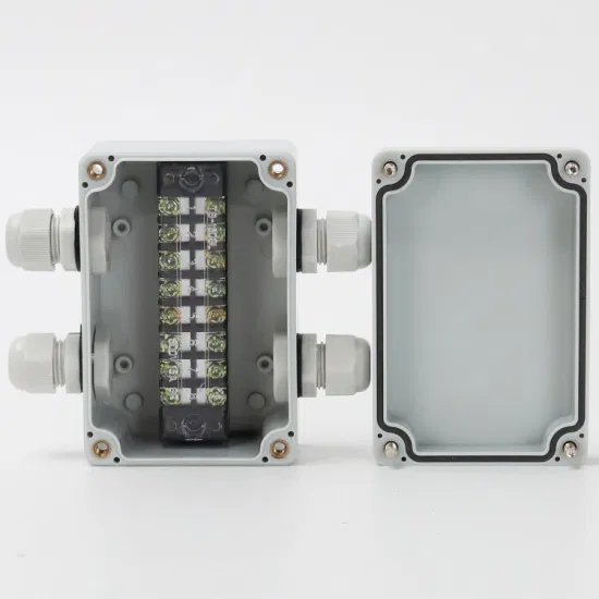 Power Supply Safety Wiring Box Two in and Two out 100*68*50mm ABS Plastic Is Waterproof
