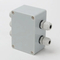 Two in and Three out 3.9*2.7*2inch Outdoor Power Supply Wire Distribution Box ABS Plastic Material Gray