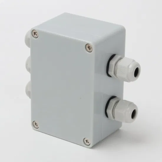 Two in and Three out 3.9*2.7*2inch Outdoor Power Supply Wire Distribution Box ABS Plastic Material Gray