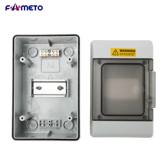 At4way Plastic Distribution Box IP67 Outdoor Waterproof Photovoltaic Wiring PC Fire Protection