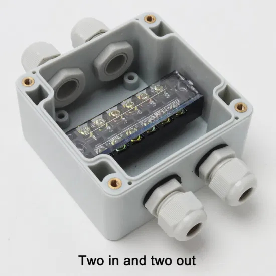 Square Waterproof Junction Box 83*81*56mm Tb1506 15A 400A 6way Terminal Blocks Factory Wholesale