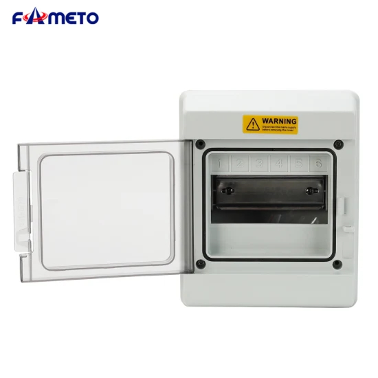 at-6 Photovoltaic Distribution Box PC Material Fireproof Waterproof Plastic Case 6 Bits