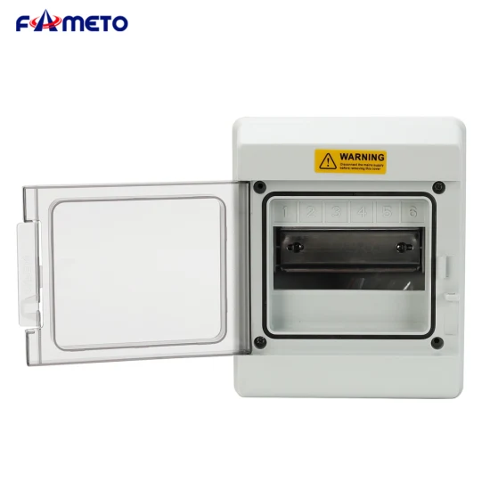at-6 Photovoltaic Distribution Box PC Material Fireproof Waterproof Plastic Case 6 Bits