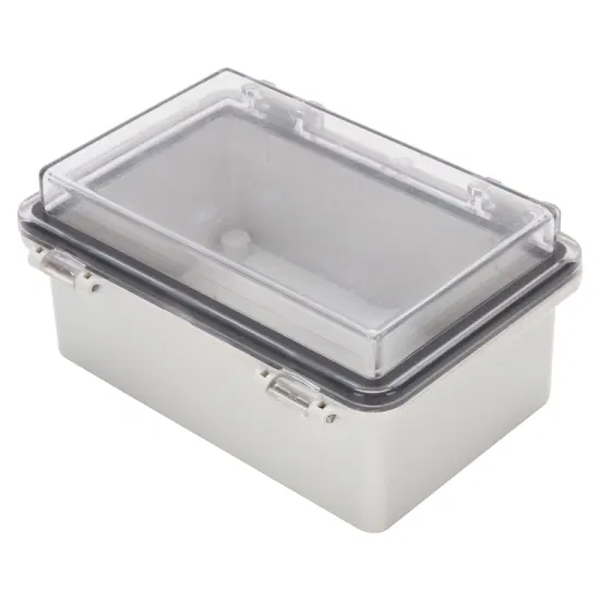 Outdoor Waterproof Electrical Control Distribution Box ABS IP66 Transparent Cover Wall Mounting 150*100*70mm