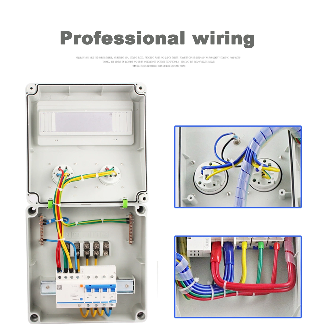 Red Portable Power Supply Access Box Single Phase 220V 3-Pin Socket IP66 Outdoor Waterproof and Fireproof