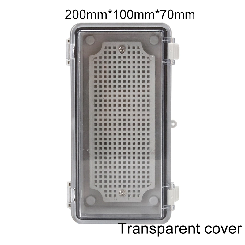 Rectangular Waterproof Junction Box 200*100*70mm ABS IP66 Transparent Cover 7.9*4*2.8inch
