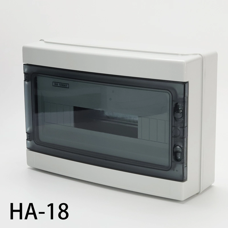 Ha-18 IP65 Waterproof Outdoor 18 Ways ABS Plastic Shell Combiner Box Junction Box Distribution Box