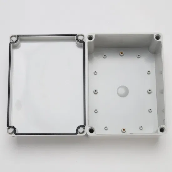 ABS Plastic Waterproof Junction Box 200*150*100mm IP67 Light Gray Plastic Screws 7.9*5.9*3.9inch Customizable