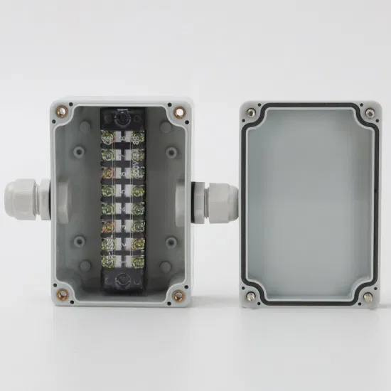 One in and One out 100*68*50mm ABS Plastic Waterproof Junction Box 3.94*2.68*1.97inch CE IP67