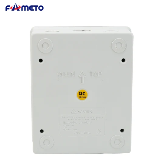 at-6 Photovoltaic Distribution Box PC Material Fireproof Waterproof Plastic Case 6 Bits