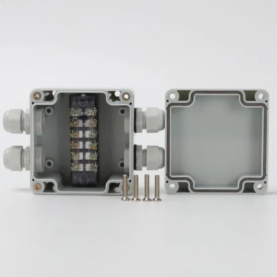 Square Waterproof Junction Box 83*81*56mm Tb1506 15A 400A 6way Terminal Blocks Factory Wholesale