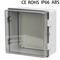 12*12*7inch Transparent Waterproof Distribution Box ABS Plastics Display Screen or Battery Enclosure