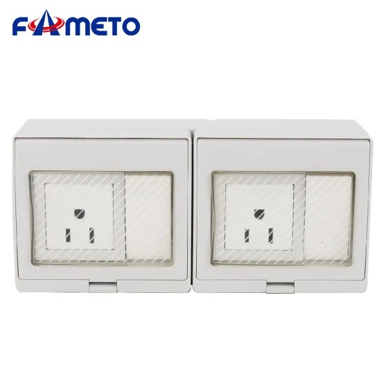 American Waterproof Socket Switch Two-Position Switch Socket