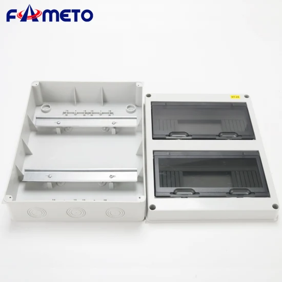Ht-24 Waterproof 360*280*110mm ABS+PC Flush Type 24 Way Pole MCB Distribution Box