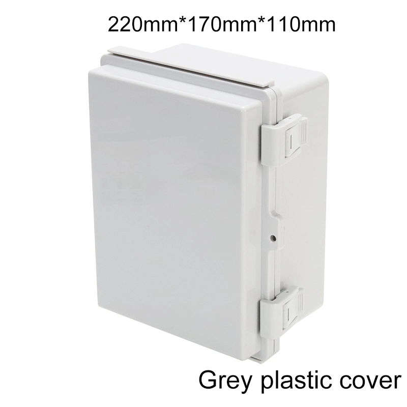 New Grey Plastic Cover Box 220*170*110mm ABS IP66 Electrical Waterproof Junction Box 8.7*6.7*4.3inch Factory