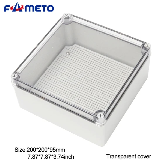 Outdoor Waterproof Junction Box 200*200*95mm Transparent Cover Spot Wholesale