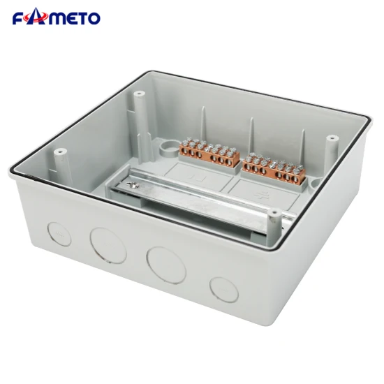 at-9 Photovoltaic Plastic Distribution Box PC Fireproof, Waterproof Insulation IP67 Protection Can Provide Supporting Installation