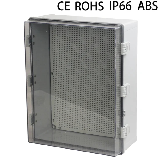 Outdoor Waterproof Electrical Equipment Distribution Box 500*400*200mm ABS Plastic Transparent Exterior Door