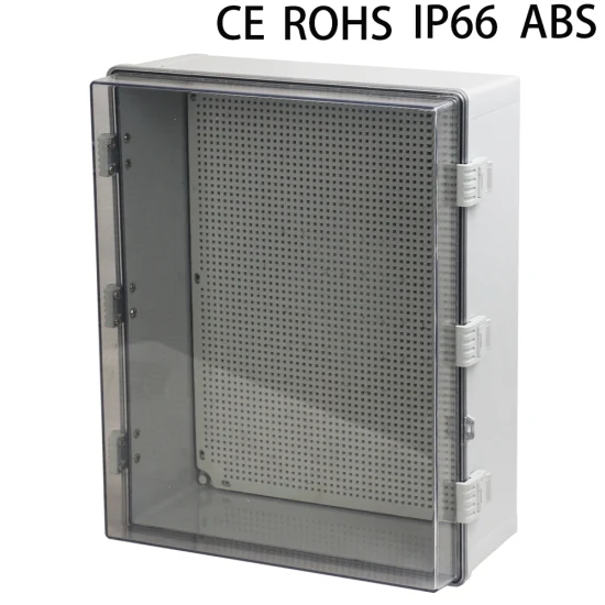 Outdoor Waterproof Electrical Equipment Distribution Box 500*400*200mm ABS Plastic Transparent Exterior Door
