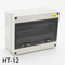 Ht-12 IP65 Outdoor Waterproof 12 Way Electrical Power Plastic Distribution Box