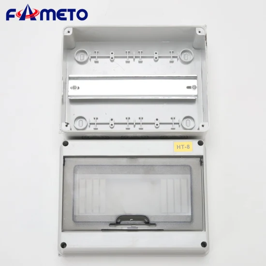 Ht-8 Waterproof 200mm*155mm*95mm ABS Surface Flush Type 8 Way MCB Distribution Box Junction Box