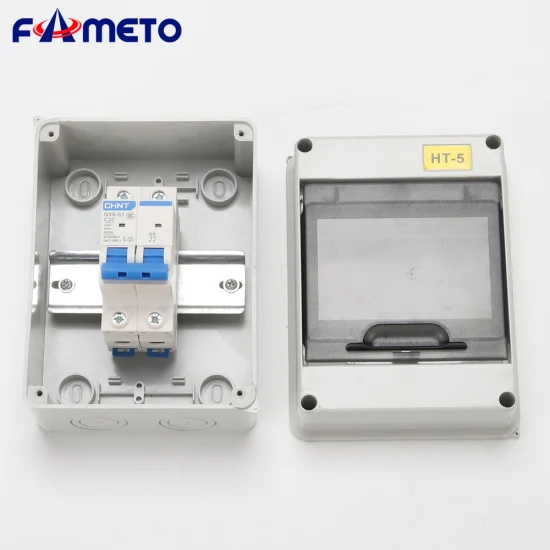 Ht-5 Plastic Waterproof 120*160*95mm ABS Surface Flush Type 5 Way Outdoor MCB Distribution Box Electrical Power Box