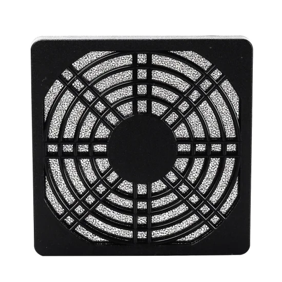 Axial Fan Protective Cover ABS Plastic Black 80mm*80mm Particle Filter