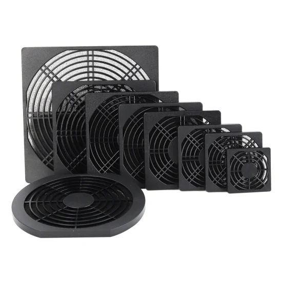 Fan Guard 200mm*200mm ABS Plastic Black Dust Filter