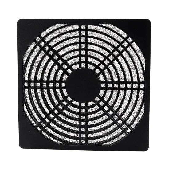 Axial Fan Filter 150mm*150mm ABS Plastic Black Fan Guard