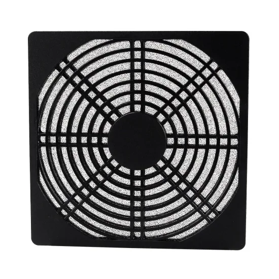 Axial Fan Filter 150mm*150mm ABS Plastic Black Fan Guard