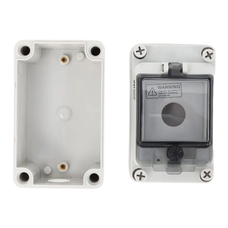Double Hole IP67 Waterproof Outdoor Emergency Push Button Switch W Junction Box