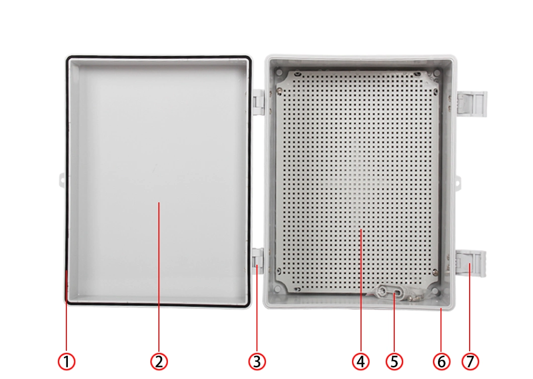Wall-Mounted Distribution Box 400*300*180mm IP66 ABS Plastic Electrical Box Fireproof and Waterproof