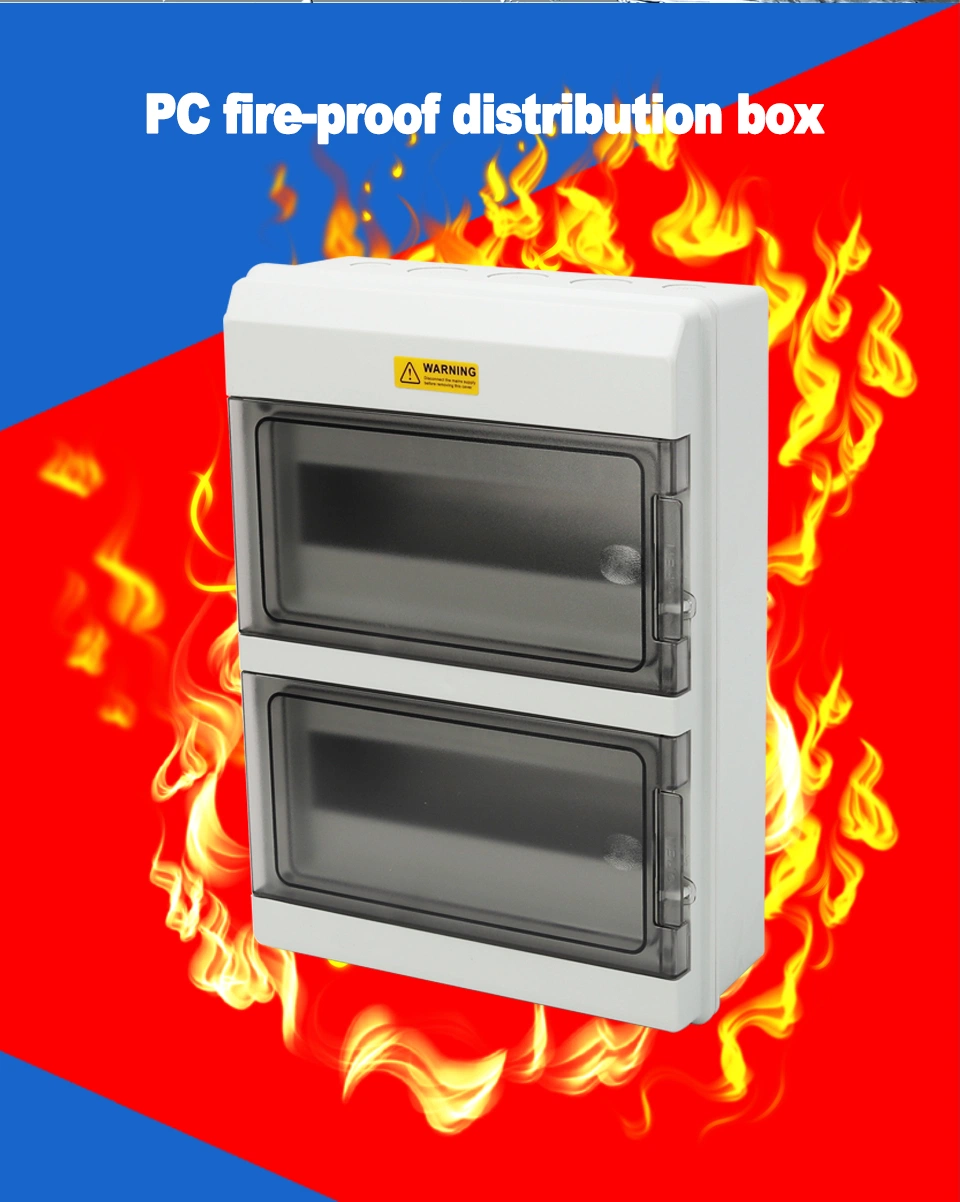 At4way Plastic Distribution Box IP67 Outdoor Waterproof Photovoltaic Wiring PC Fire Protection