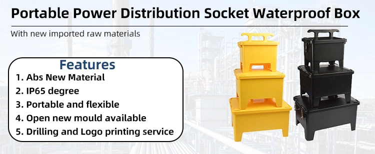 Mobile Industrial Electric Outlet Socket Emergency Power Stage Distribution Box