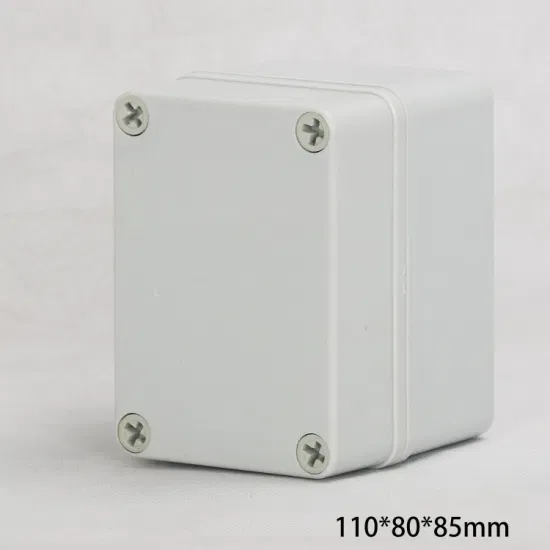 Source Factory 110*80*85mm Light Gray Plastic Screws Waterproof and Dustproof Insulated Protective Case Junction Box