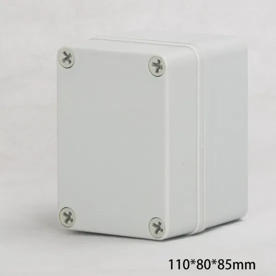 Source Factory 110*80*85mm Light Gray Plastic Screws Waterproof and Dustproof Insulated Protective Case Junction Box