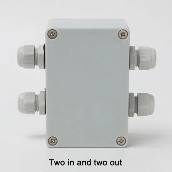 Power Supply Safety Wiring Box Two in and Two out 100*68*50mm ABS Plastic Is Waterproof